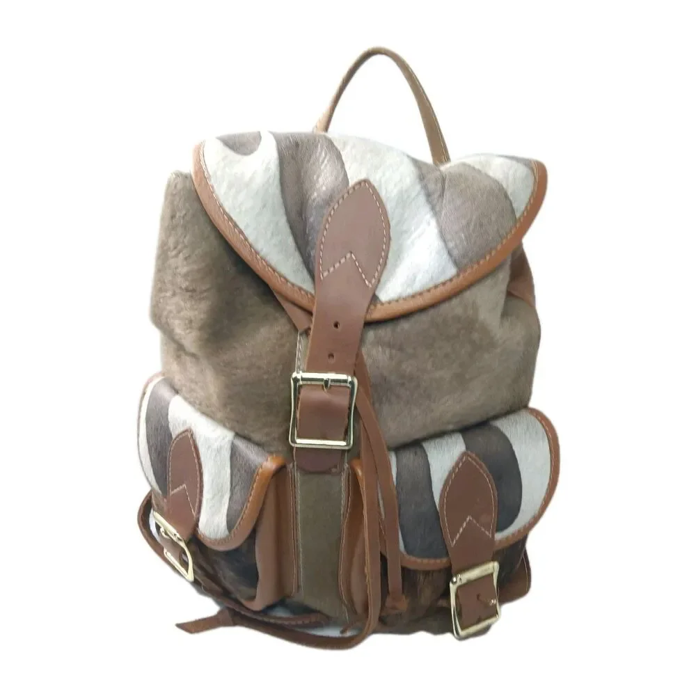Lil' Miss Leather Backpack Handcrafted Cowhide Leather Bag - Picture 1 of 11